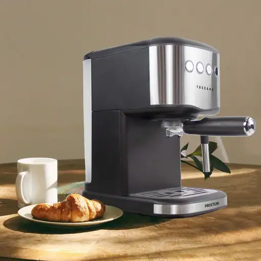 Cafetera Espresso Manual Toscana PRIXTON (20 Bares - Adaptador de Cápsulas )