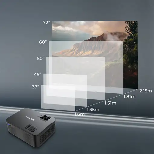 Proyector Goya PRIXTON 2800 Lúmenes - WVGA - LED - Negro