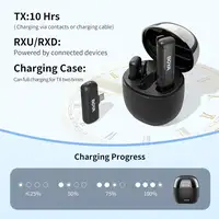 Micrófono Inalámbrico 2.4GHz, 2 Transmisores, Rango 100m, USB-C