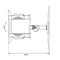 Soporte TV full motion 3 brazos 32''-55'' VESA máx 400x400 peso máx 35kg