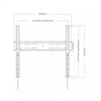 Soporte TV pared fijo 32''-55'' VESA máx. 400x400 peso máx. 55kg. DCU Tecnologic