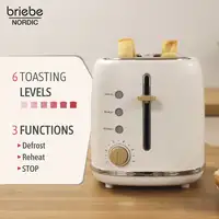 Set Tostadora Pan 2 Rebanadas + Tetera 2,3L Acero Inox,Inducción SKT1177WHT Briebe