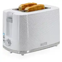 Tostadora Pan Ranura Ancha,Tostador 2 Rebanadas 7 Niveles Tostado,TA1169WHT Briebe