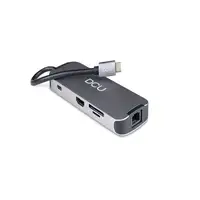 HUB USB C a HDMI + 3 USB 3.0 + RJ45 + LECTOR TARJETAS + PD + Jack 3.5mm