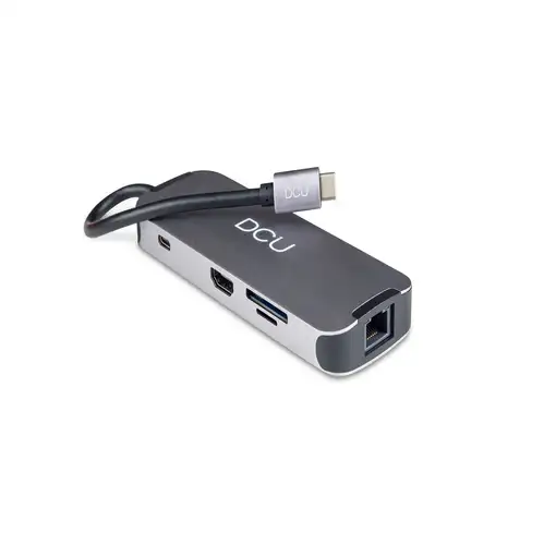 HUB USB C a HDMI + 3 USB 3.0 + RJ45 + LECTOR TARJETAS + PD + Jack 3.5mm