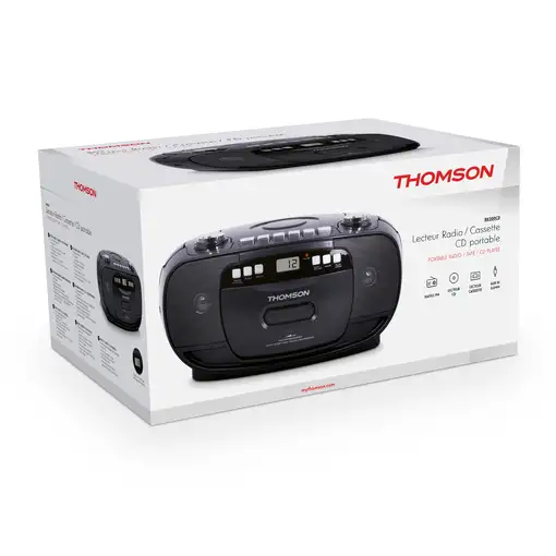 Radio cassette con Cd portátil RK200CD Thomson