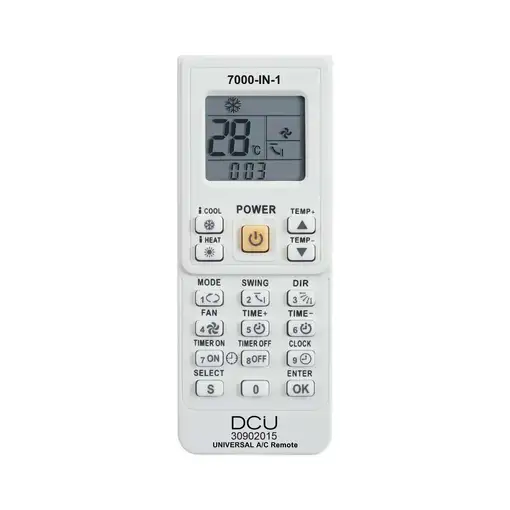 Mando a distancia universal DCU Tecnologic para aire acondicionado 7000 en 1