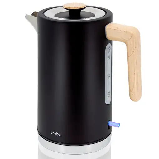 Nordic Hervidor Agua Eléctrico 1,7L Inalámbrico Libre BPA Negro KT1165BLK BRIEBE