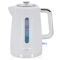 Elegance Hervidor Agua Eléctrico 1,7L Inalámbrico Libre BPABlanco KT1168WHT BRIEBE
