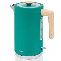 Nordic Hervidor Agua Eléctrico 1,7L Inalámbrico Libre BPA  Verde KT1165GRE BRIEBE