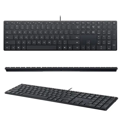 HUAWEI Teclado con Cable USB Completo en español Huella Dactilar NFC