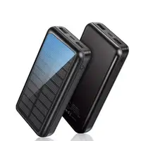 Batería PowerBank Solar Klack de 30000mAh Solar Portátil Con Entradas Tipo C