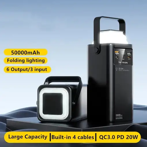 PowerBank Klack, Banco de energía, Cargador Portátil de 50000mAh