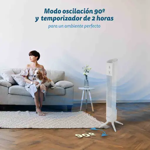 Torre Grunkel TF-324LBL, 45W, 3 vel., oscilación, temporizador y 81 cm