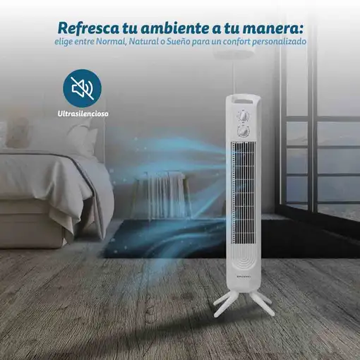 Torre Grunkel TF-324LBL, 45W, 3 vel., oscilación, temporizador y 81 cm