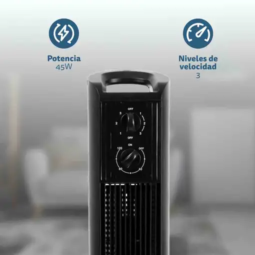 Torre Grunkel TF-324LBL, 45W, 3 vel., oscilación, temporizador y 81 cm