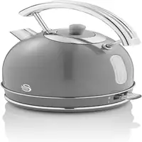 Retro Hervidor Agua Eléctrico, 1,8 L, Resistencia Oculta,sin BPA,SK14630GRNEU SWAN