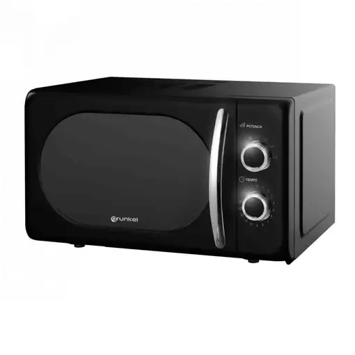 Microondas Vintage 20L, 700W, 5 potencias, 8 programas, negro