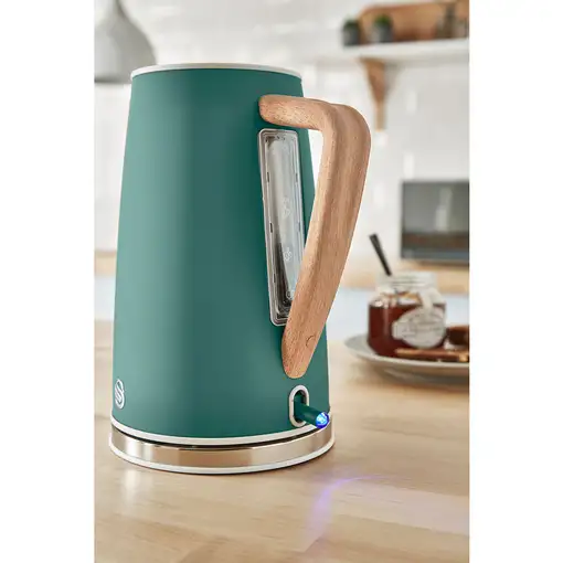 Nordic Set Desayuno, Hervidor Agua 1,7 L, Tostadora 2 rebanadas,STP2090GRENEU SWAN