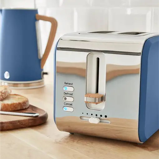 Nordic Set Desayuno, Hervidor Agua 1,7 L, Tostadora 2 rebanadas,STP2090BLUNEU SWAN