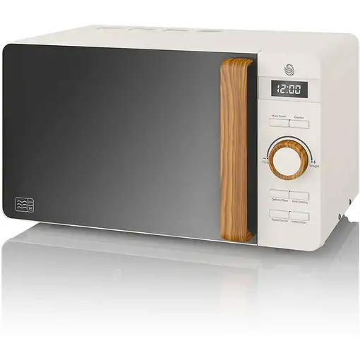 Nordic Set Desayuno, Hervidor 1,7L, Tostadora , Microondas 20L STRP1060WHTNEU SWAN