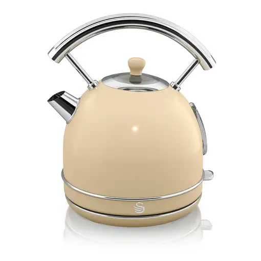 Retro Set Desayuno Hervidor de Agua 1,8 L, Tostadora 2 Rebanadas, STP7050CNEU SWAN
