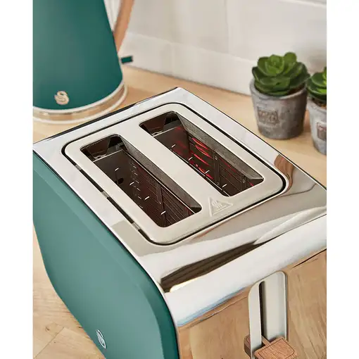 Nordic Set Desayuno, Hervidor 1,7L, Tostadora , Microondas 20L STRP1060GRENEU SWAN