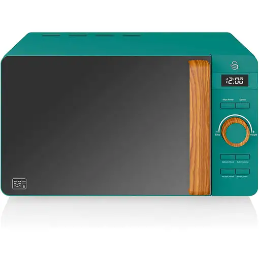 Nordic Set Desayuno, Hervidor 1,7L, Tostadora , Microondas 20L STRP1060GRENEU SWAN