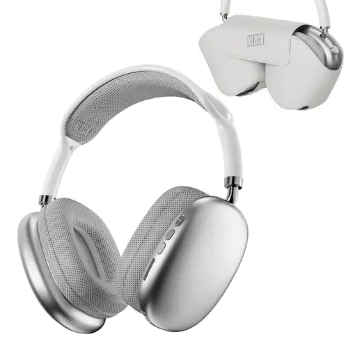 Auriculares Bluetooth de diadema con Funda Klack PRO MAX Blanco