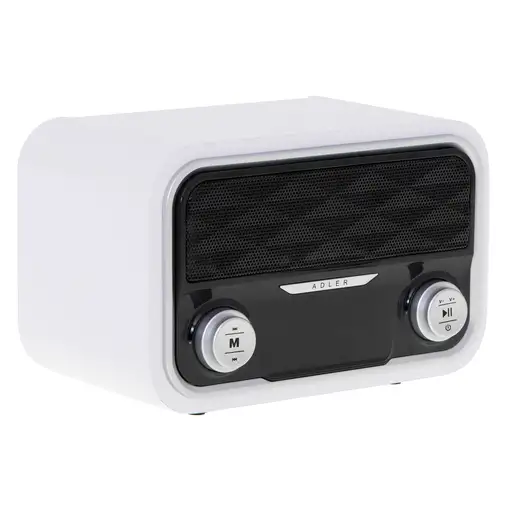 Radio Bluetooth, FM, Memoria 50 Emisoras, MP3, Puerto USB-Tarjeta SD, AD1185 Adler