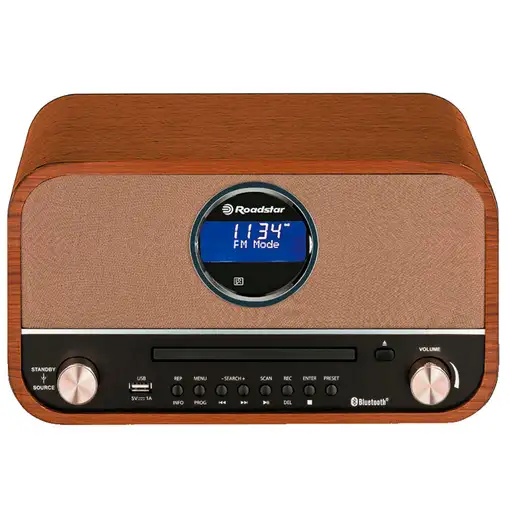 Equipo Música Vintage Radio Digital FM, Reproductor CD-MP3, HRA-1782NBT Roadstar