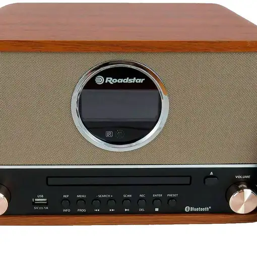 Equipo Música Vintage Radio Digital FM, Reproductor CD-MP3, HRA-1782NBT Roadstar