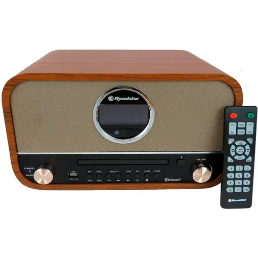 Equipo Música Vintage Radio Digital FM, Reproductor CD-MP3, HRA-1782NBT Roadstar