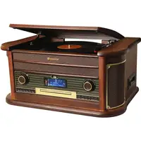 Roadstar HIF-1996D+BT tocadisco Madera