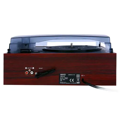 Tocadiscos de Vinilo Vintage, Altavoces Incorporados, Bluetooth,USB, CR 1168 Camry