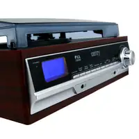 Tocadiscos de Vinilo Vintage, Altavoces Incorporados, Bluetooth,USB, CR 1168 Camry