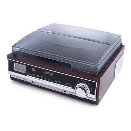 Tocadiscos de Vinilo Vintage, Altavoces Incorporados, Bluetooth,USB, CR 1168 Camry