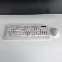 Kit de teclado y ratón inalámbrico Tellur Green, 2,4 GHz, nano receptor, crema