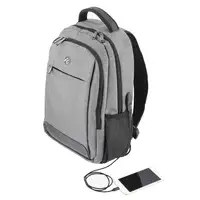 Mochila Tellur Companion Notebook, 15.6\, puerto USB, gris