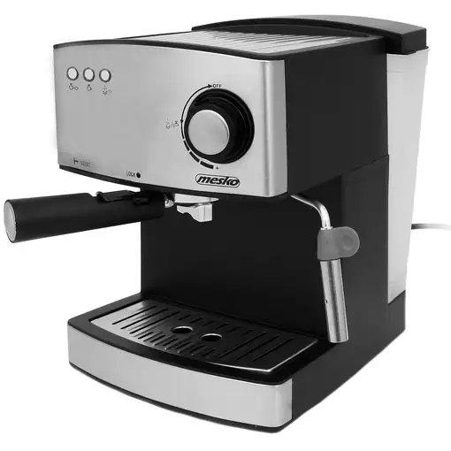 Cafetera Expresso Manual 15 Bares 1,6 L, Brazo Doble Salida, MS 4403, Mesko