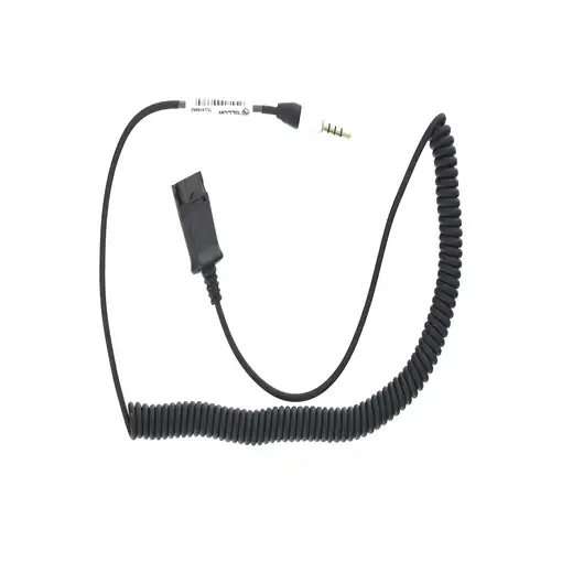 Cable adaptador Tellur QD a Jack de 3,5 mm y 4 polos, 2,95 m, negro