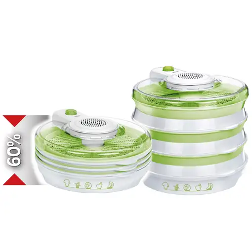 Deshidratador Alimentos Plegable, 6 Bandejas, 2 Niveles Temperatura,  MPM, MSG-06