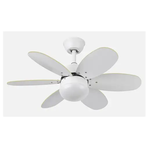 Fabrilamp 175791642 ventilador Haya, Níquel, Plata