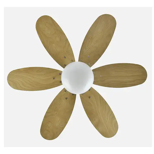 Fabrilamp 175791642 ventilador Haya, Níquel, Plata