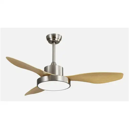 Fabrilamp 128591342 ventilador Haya, Níquel