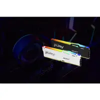 Kingston Technology FURY Beast 32GB 6000MT/s DDR5 CL30 DIMM (Kit de 2) White RGB E