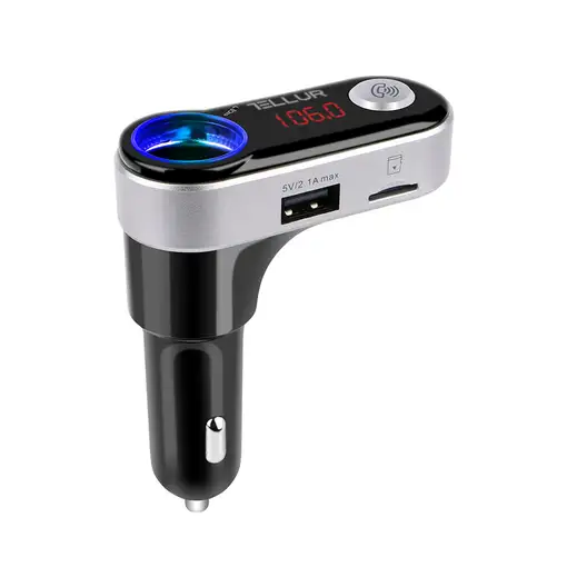 Transmisor FM Bluetooth para coche Tellur FMT-B2, negro
