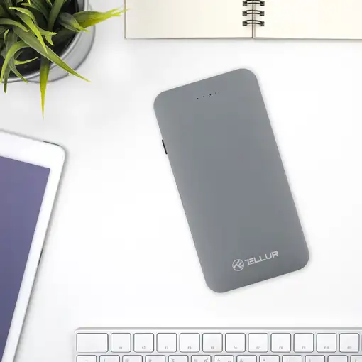 Batería externa Tellur QC 3.0 5000mAh, gris
