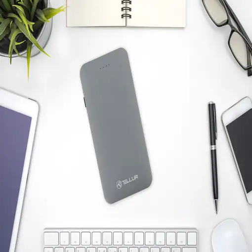 Batería externa Tellur QC 3.0 5000mAh, gris
