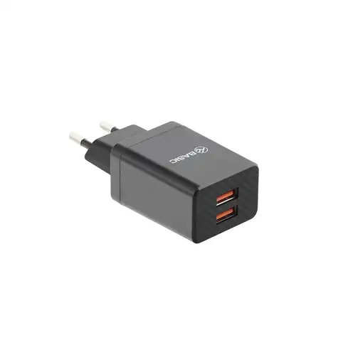 Cargador de pared Tellur Basic HC204, 2xUSB, 2.4A, negro